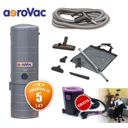 Jednostka centralna aeroVac SR13 + zestaw do sprzątania EC 9 m + Separator Jappyland GRATIS!