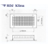 Kratka wentylacyjna ścienna z dwoma rzędami kierownic KSH-V 1025/225